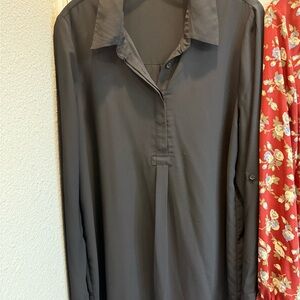 2 for $20 Must bundle / Pleione Black Long Sleeve Button Down Blouse